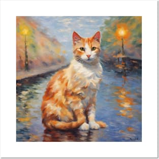 impressionism art cat Posters and Art